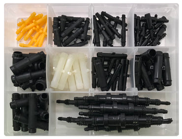 100 Piece Straight Vacuum Connector Assortment Kit